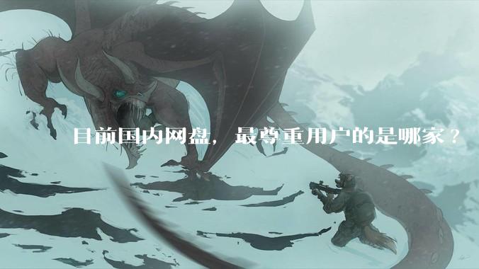 目前国内网盘，最尊重用户的是哪家?